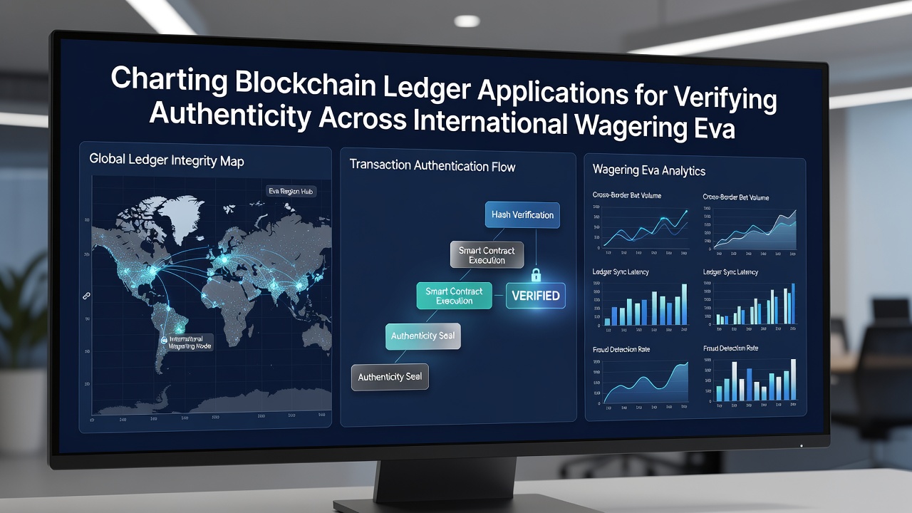 Diagram showing blockchain nodes verifying authenticity in international wagering networks