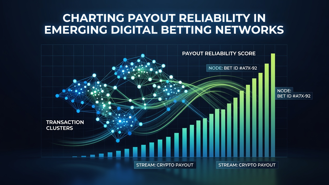 Visualization of clustered transaction graphs showing payout patterns in digital betting networks
