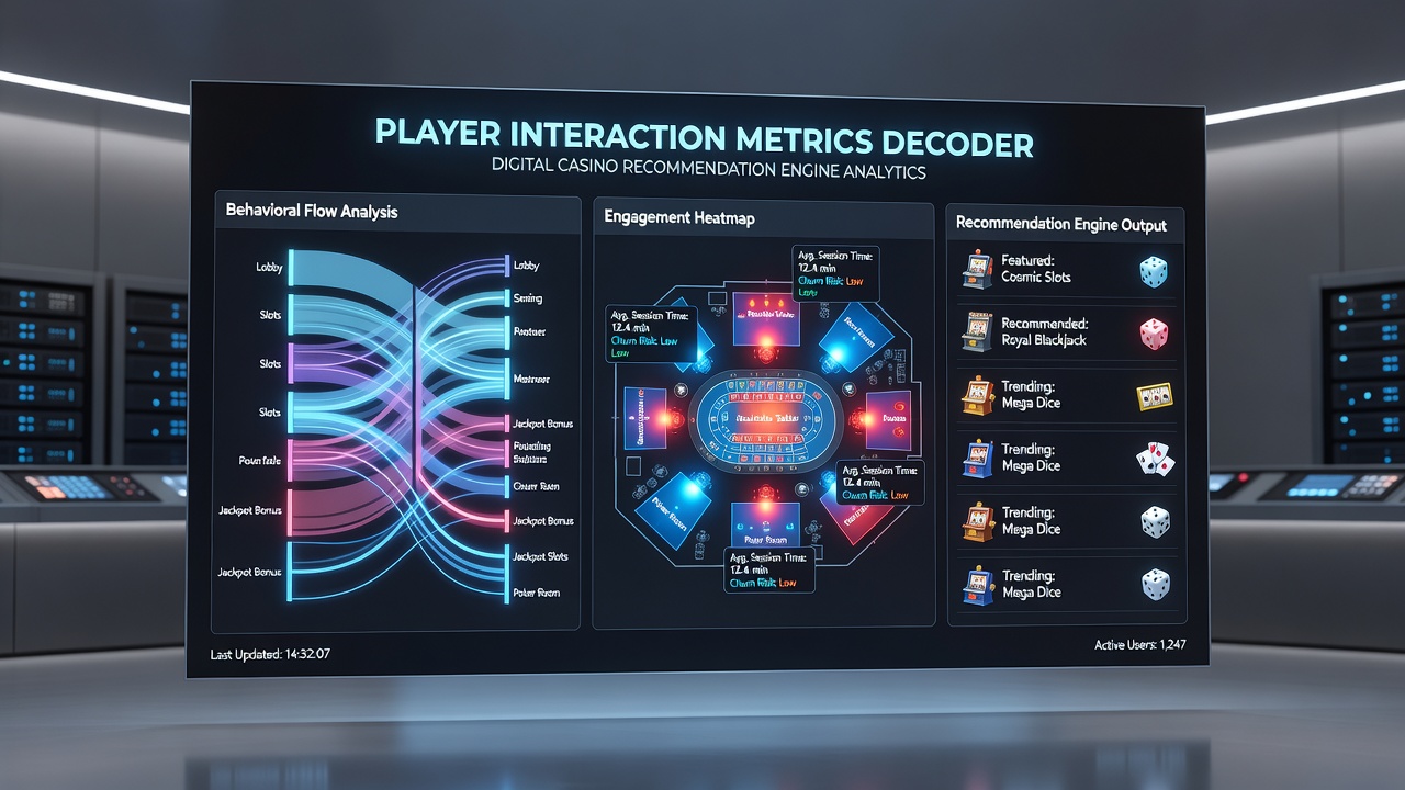 Analytics team reviewing graphs of player engagement metrics in a casino recommendation system interface