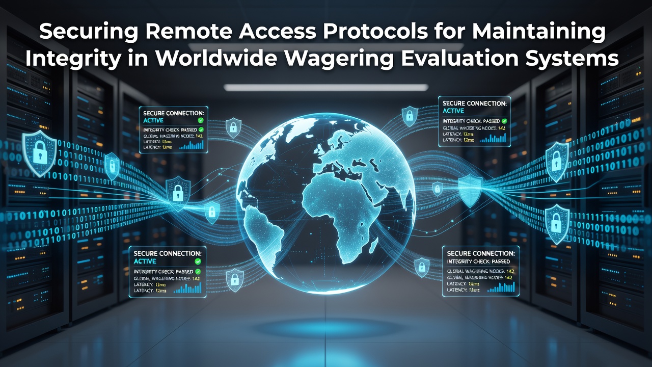 Secure remote access setup in a global wagering data center with encrypted network visualizations