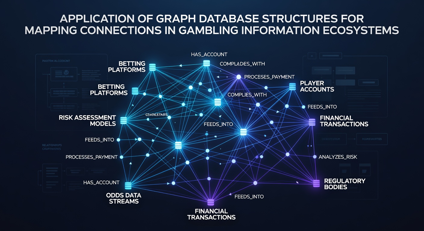 Graph database visualization showing interconnected nodes representing players, operators, and transactions in a gambling information network